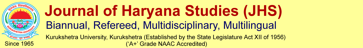 Jounral of Haryana Studies (JHS)